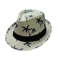 Roditelj djeteta za odrasle plaže vjetroelektrane staze za štampanje papir slamkati jazz šešir mora sunčani šešir