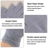 Novi modni sportovi na otvorenom Muška rukavica Vunene pletenje Ženske rukavice Guste plišane pune prste