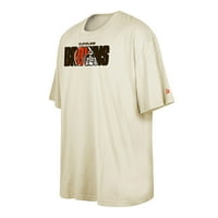 Muški novi Era krem ​​Cleveland Browns NFL nacrt velike i visoke majice