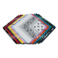 Decen tiskani bandanas pamučni tkaninski šal omotač za omotač za lice