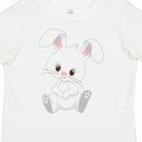Inktastična slatka sjedeća bijela zeca zečja poklon toddler dječak ili majica za djevojčicu toddler
