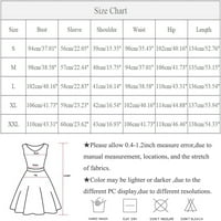 Ženska modna ležerna temperatura labav lanac Geometrijski print Dugljev haljina dugačka majica duga