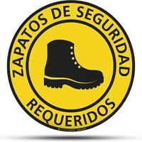 Sigurnosne cipele Traženo klizanje naljepnica - Zapatos de Seguridad Requeridos OPREZ Znak, piling i