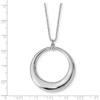 Ogrlica od srebrnog poliranog kruga od srebra - 6. grama