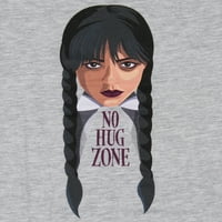 Srijeda Addams Girls 'Nema zagrljaja Zone Graphic Print Kids Majica, 7 8