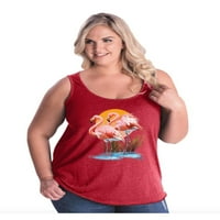 Ženski Plus Veličina tenki - Flamingo