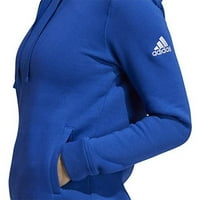 Adidas Womens Fleece Hoodie Royal Blue Bijeli XS