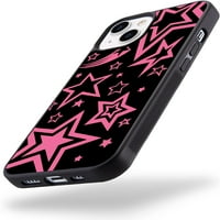 Pink Star Telefon futrola za iPhone Mini Stars Case Cover TPU BUMPER HARD BACK HARD BOOTFOFT TELEFON