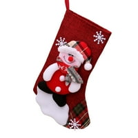Veki Božićne čarape Trpe božićne torbe za čarape i božićne čarape za zabavu za zabavu i božićni crtani