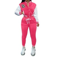 Durtebeua Falls Sets Women Outfit Work Work TrackSit dugih rukava Top jogger hlače