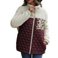 Ketyyh-Chn Women zimski kaput modni ženski povremeni patentni patentni kardigan vrhovi kaput A, m