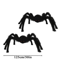 WJSXC Clear za uređenje doma Halloween Simulacija lubanja Big Spider Plišani pauk ukras
