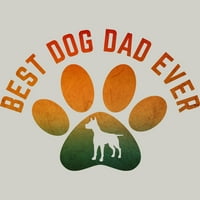 Najbolji pas tata ikad muški srebrni grafički grafički tee - dizajn od strane ljudi l