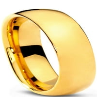 Šarmantni nakit Tungsten Vjenčani prsten za muškarce Žene Udobnost FIT 18K Žuta pozlaćena pozlaćena