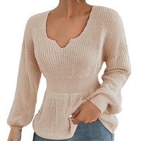 Žene Zimske dwerov džemper pulover Pulover, pulo boja rupice Pleteni džemperi džemper za žene pulover
