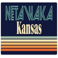 Netawaka Kansas frižider magnet retro dizajn