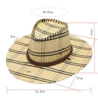CHAOLEI odrasli casual ispisan ljetni ljetni modni kaubojski kaubojski šešir širok prijemnik za muškarce za muškarce