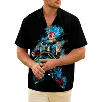 FNNYKO Havaijska majica za muškarce dječake Dragon Ball casual s kratkim rukavima na havajske majice Summer košulja poklon za njega