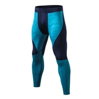 Muškarci Sports Stretch gamaše pantalone za brzo sušenje Wicking fitness hlače plavi xxl