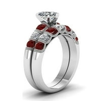 Yuehao prsten za angažman za angažman u obliku valentinova za vjenčani prsten za prsten za prsten za