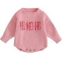 Novorođene dječje djevojke dječake džemper s romarcima Dosumci za vez za dojenčad slatka jesena odjeća