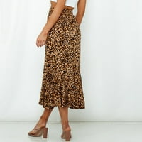 Resort Wert suknja za žene Midi suknje tiskana suknja ruffle suknja laskava suknja poslovna suknja labavi