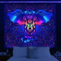 Innerwin Blacklight tapiserija Dorni tapiseti zidni viseći pokrivač prekrivač psihidelic spavaća soba