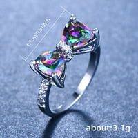 Xinqinghao Leptir dijamantni prstenovi lično poklon ženske modne prstenove kreativne prstenove višebojne