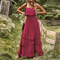 Odeerbi ljetne casual haljine za žene Nova modna labava haljina Burgundija