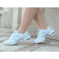 Gomelly Womens Plesne cipele Atletski tenisice Prozračne jazz cipele bijela plava 2Y