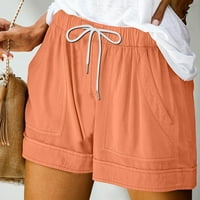 GATHRGYP PLUS Shorts za zazor žena, ženske pune casual labavih džepova izvlačenja kratkih hlača