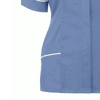 Košulje za žene Loase Fit Clinic Tops Carer Odjeća medicinske sestre Lapel Zaštitne tučke bluze Thirs