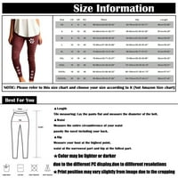 Yubatuo pantalone za žene modne čvrste boje tiskane casual slim fit elastične hlače ženske hlače