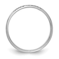 Čvrsti sterling srebrni prsten prsten veličine 7