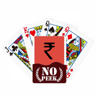 Simbol valute RS Re inr Peek poker igračka karta Privatna igra