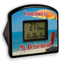 CP USA COUNTDODN TIMER CLOCK - REĐUNJAČNA CRVENA STOLICA DA LI STE Tačno znate kada je vrijeme za penziju