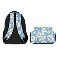 Moda Daisy elegantan set knjigovodstvenog torbe u udobnom cvjetnom ruksaku sa bočnim džepovima za dječak