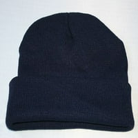 Hat unise Slouchy pletit Beanie Hop Cap topla zimski špet za skijanje Baseball Caps tamno plava