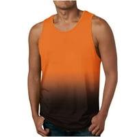 Okrugli dekolte za muškarce Nova gradijentna 3D rezervoar Torpe za majicu bez rukava Torpine Torp košulja