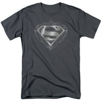 Superman - logotip Tribal Steel - majica kratkih rukava - XXX-velika