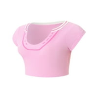 Binweede Women majica, kratki rukav Uređaj za kontrastne boje Ljeto Ženska ženska gornja strana za zabavu
