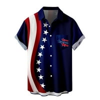 B91XZ muške haljine majice Muške zastava nezavisnosti Zastava 3D digitalni tisak Personalizirano majinsko