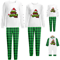 Podudaranje za kućne ljubimce Pajamas otporne na plamenu i pletene hlače Božićni tisak PJS podudaranje postavlja redovne i velike veličine čovjeka