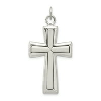 Sterling Silver Latin Cross Religious Privjesak šarm ogrlica Fini nakit za žene poklone za nju