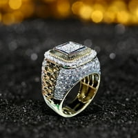 Chaolei prsten za žene Veličina Big Diamond RingDiamond pjenušava vintage prsten Big prsten zvona poklon