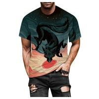Ayolanni Muškarci Žene Proljeće Ljeto Ležerne prilike Tanke 3D tiskane majice kratkih rukava TOP bluza