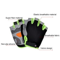 1 kair biciklističke rukavice pola prsta klizanje toplo za dizanje težine trčanje fitness sportska ručica