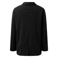 Ženske meke blejzere Casual Lagane blejzerske jakne Dugi rukav kauč na dugme za radnu košulju Žene