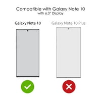 CASICTINKINK Torbica za Samsung Galaxy Note - Custom Ultra tanka tanka tvrda crna plastična pokrov - Provere 28: - Pravedni su podebljani kao lav