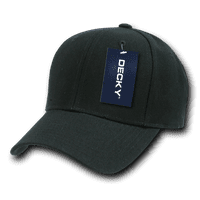 Decky Classic Plain opremljen prekrivljenim računom Baseball HATS kape za muškarce žene crne